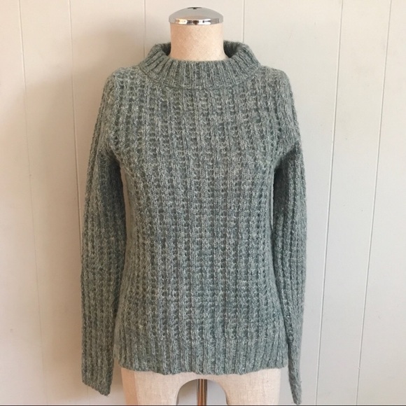 Anthropologie Sweaters - Foggy blue Anthropologie field flower knit sweater